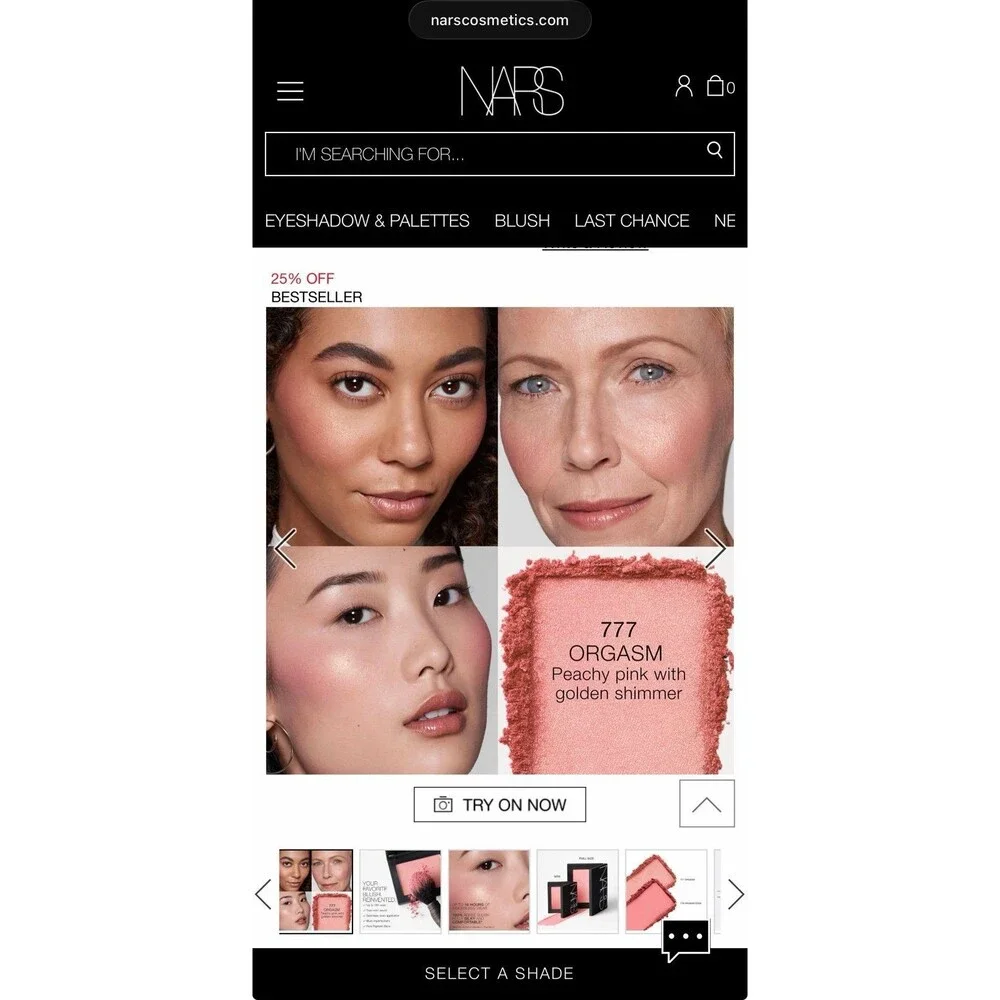NARS Mini Powder Blush in shade Orgasm